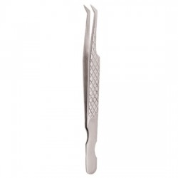 Diamond Print S-Type Eyelash Tweezer