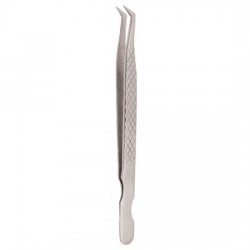 Diamond Print S-Type Eyelash Tweezer