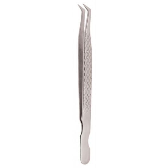 Diamond Print S-Type Eyelash Tweezer