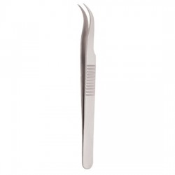 Serrated Handle Eyelash Tweezer