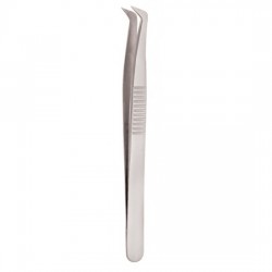 Serrated Handle Eyelash Tweezer