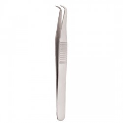 Serrated Handle Eyelash Tweezer