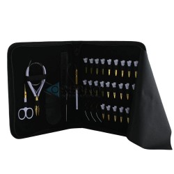 Hair Extension Tools Kit- Gold-White