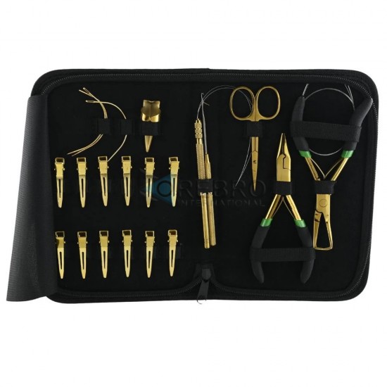 Hair Extension Tools Kit- Gold
