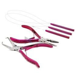 Hair Extension Tools Kit- Magenta