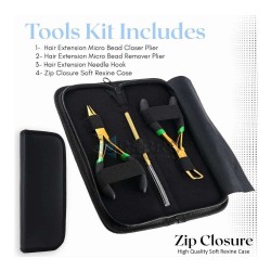Hair Extension Tools Kit- Gold