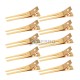 GOLD 1.75 Inches Double Prong Hair Clips