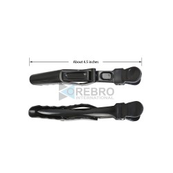 Black Alligator Hair Sectioning Clips