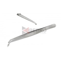 Bead Holding Tweezers Angled Tip