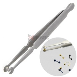 Labret Stem Holding Tweezers- U Shape