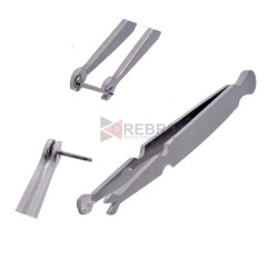 Labret Stem Holding Tweezers- V Shape