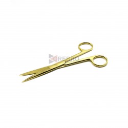 Dressing Scissors, Pointed / Pointed, Straight - Gold Oxide Coated