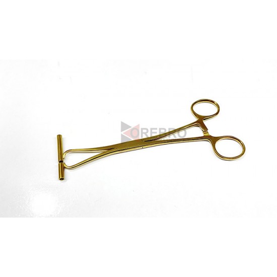 Extra Long Septum Forceps- Gold Oxide Coated
