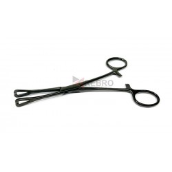 Mini Pennington Forceps, Slotted- Black Oxide Coated