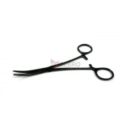 Hemostatic Forceps, Curved- Black Oxide Coated