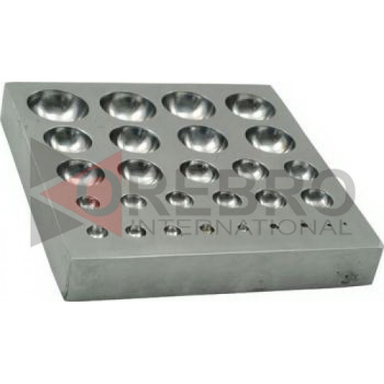 Flat Dapping Block With 28 Full Half-Spheres