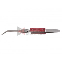 Curved Fiber Grip Self Locking Tweezer