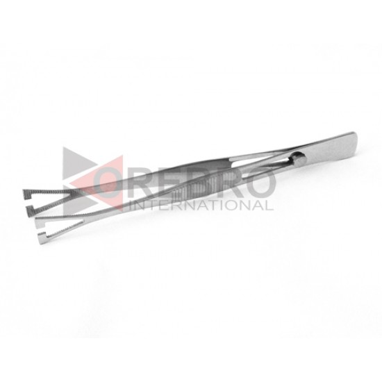 Pennington Tweezers Slotted with Easy Lock