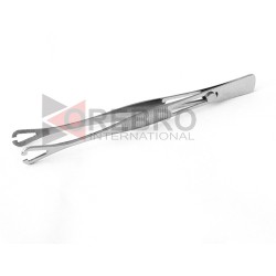 Mini Pennington Tweezers Slotted with Easy Lock