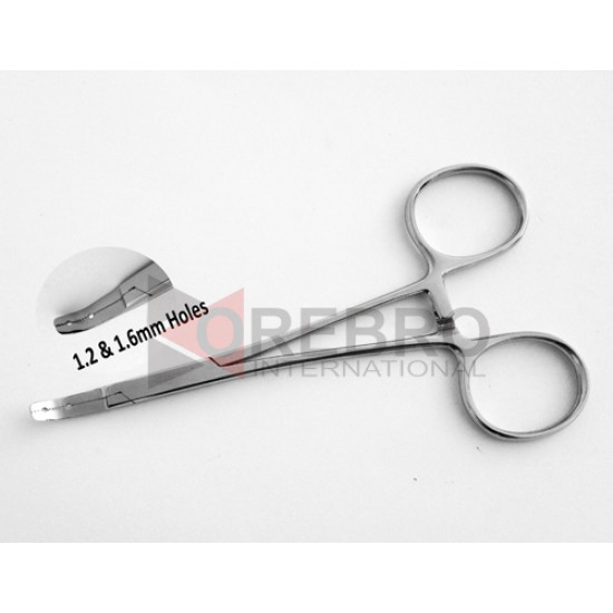Dermal Anchor Forceps-1.2mm & 1.6mm Holes