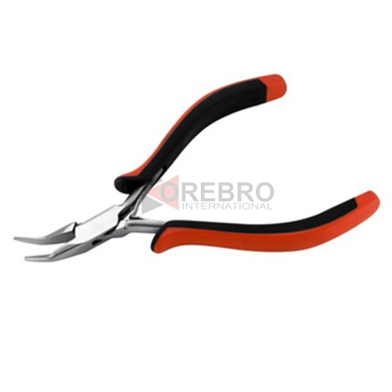 Ergonomic Slim Bent Chain Nose Pliers