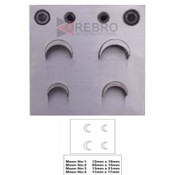 4 Moon Shaped Steel Disc Cutter 9 Mm- 21 Mm Jewellery Making Designs Patterns