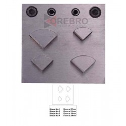 4 Quarter Circle Shaped Steel Disc Cutter 13mm- 27mm Jewellery Designs Patterns