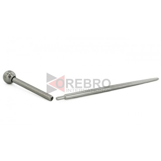 1" Stainless Steel Pin Taper for 16g Internally Threaded or Threadless Jewelry